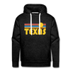 Premium Texas Hoodie - Retro Sun Premium Men's Texas Sweatshirt / Hoodie - charcoal grey