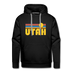 Premium Utah Hoodie - Retro Sun Premium Men's Utah Sweatshirt / Hoodie - black