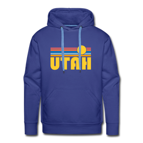 Premium Utah Hoodie - Retro Sun Premium Men's Utah Sweatshirt / Hoodie - royalblue