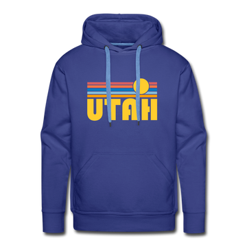 Premium Utah Hoodie - Retro Sun Premium Men's Utah Sweatshirt / Hoodie - royalblue