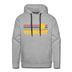 Premium Vermont Hoodie - Retro Sun Premium Men's Vermont Sweatshirt / Hoodie - heather grey