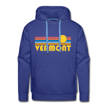 Premium Vermont Hoodie - Retro Sun Premium Men's Vermont Sweatshirt / Hoodie - royalblue