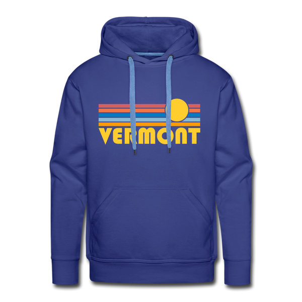 Premium Vermont Hoodie - Retro Sun Premium Men's Vermont Sweatshirt / Hoodie - royalblue