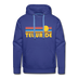 Premium Telluride, Colorado Hoodie - Retro Sun Premium Men's Telluride Sweatshirt / Hoodie - royalblue