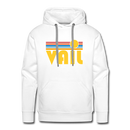 Premium Vail, Colorado Hoodie - Retro Sun Premium Men's Vail Sweatshirt / Hoodie - white