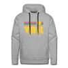Premium Vail, Colorado Hoodie - Retro Sun Premium Men's Vail Sweatshirt / Hoodie - heather grey