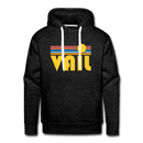 Premium Vail, Colorado Hoodie - Retro Sun Premium Men's Vail Sweatshirt / Hoodie - charcoal grey