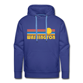 Premium Washington Hoodie - Retro Sun Premium Men's Washington Sweatshirt / Hoodie - royalblue