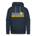 Premium Washington Hoodie - Retro Sun Premium Men's Washington Sweatshirt / Hoodie - navy