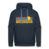 Premium Washington Hoodie - Retro Sun Premium Men's Washington Sweatshirt / Hoodie - navy