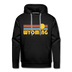 Premium Wyoming Hoodie - Retro Sun Premium Men's Wyoming Sweatshirt / Hoodie - black
