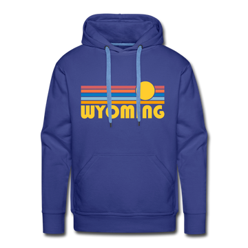 Premium Wyoming Hoodie - Retro Sun Premium Men's Wyoming Sweatshirt / Hoodie - royalblue