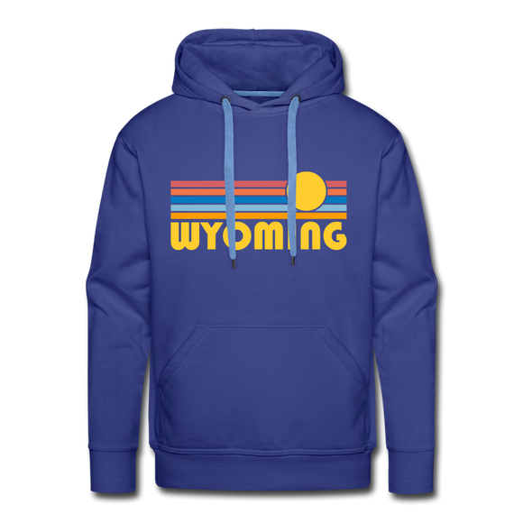 Premium Wyoming Hoodie - Retro Sun Premium Men's Wyoming Sweatshirt / Hoodie - royalblue