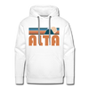 Premium Alta, Utah Hoodie - Retro Mountain Premium Men's Alta Sweatshirt / Hoodie