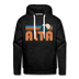 Premium Alta, Utah Hoodie - Retro Mountain Premium Men's Alta Sweatshirt / Hoodie - charcoal grey