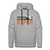 Premium Aspen, Colorado Hoodie - Retro Mountain Premium Men's Aspen Sweatshirt / Hoodie - heather grey