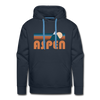 Premium Aspen, Colorado Hoodie - Retro Mountain Premium Men's Aspen Sweatshirt / Hoodie