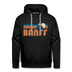 Premium Banff, Canada Hoodie - Retro Mountain Premium Men's Banff Sweatshirt / Hoodie - black