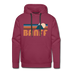 Premium Banff, Canada Hoodie - Retro Mountain Premium Men's Banff Sweatshirt / Hoodie - burgundy