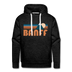 Premium Banff, Canada Hoodie - Retro Mountain Premium Men's Banff Sweatshirt / Hoodie - charcoal grey