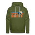 Premium Banff, Canada Hoodie - Retro Mountain Premium Men's Banff Sweatshirt / Hoodie - olive green