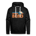 Premium Bend, Oregon Hoodie - Retro Mountain Premium Men's Bend Sweatshirt / Hoodie - charcoal grey