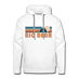 Premium Big Bear, California Hoodie - Retro Mountain Premium Men's Big Bear Sweatshirt / Hoodie - white