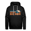 Premium Big Bear, California Hoodie - Retro Mountain Premium Men's Big Bear Sweatshirt / Hoodie - black