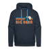 Premium Big Bear, California Hoodie - Retro Mountain Premium Men's Big Bear Sweatshirt / Hoodie - navy