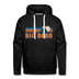 Premium Big Bear, California Hoodie - Retro Mountain Premium Men's Big Bear Sweatshirt / Hoodie - charcoal grey