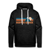 Premium Beaver Creek, Colorado Hoodie - Retro Mountain Premium Men's Beaver Creek Sweatshirt / Hoodie - charcoal grey
