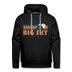 Premium Big Sky, Montana Hoodie - Retro Mountain Premium Men's Big Sky Sweatshirt / Hoodie - black