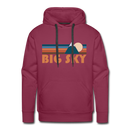 Premium Big Sky, Montana Hoodie - Retro Mountain Premium Men's Big Sky Sweatshirt / Hoodie - burgundy