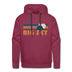 Premium Big Sky, Montana Hoodie - Retro Mountain Premium Men's Big Sky Sweatshirt / Hoodie - burgundy