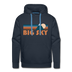 Premium Big Sky, Montana Hoodie - Retro Mountain Premium Men's Big Sky Sweatshirt / Hoodie - navy