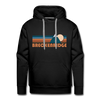Premium Breckenridge, Colorado Hoodie - Retro Mountain Premium Men's Breckenridge Sweatshirt / Hoodie - black