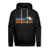 Premium Breckenridge, Colorado Hoodie - Retro Mountain Premium Men's Breckenridge Sweatshirt / Hoodie - black