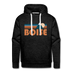 Premium Boise, Idaho Hoodie - Retro Mountain Premium Men's Boise Sweatshirt / Hoodie - charcoal grey