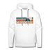 Premium California Hoodie - Retro Mountain Premium Men's California Sweatshirt / Hoodie - white