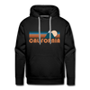 Premium California Hoodie - Retro Mountain Premium Men's California Sweatshirt / Hoodie - black