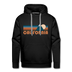 Premium California Hoodie - Retro Mountain Premium Men's California Sweatshirt / Hoodie - black