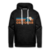 Premium California Hoodie - Retro Mountain Premium Men's California Sweatshirt / Hoodie
