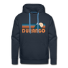 Premium Durango, Colorado Hoodie - Retro Mountain Premium Men's Durango Sweatshirt / Hoodie