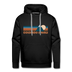 Premium Colorado Springs, Colorado Hoodie - Retro Mountain Premium Men's Colorado Springs Sweatshirt / Hoodie - black