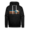 Premium Colorado Springs, Colorado Hoodie - Retro Mountain Premium Men's Colorado Springs Sweatshirt / Hoodie