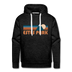 Premium Estes Park, Colorado Hoodie - Retro Mountain Premium Men's Estes Park Sweatshirt / Hoodie - charcoal grey