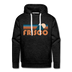 Premium Frisco, Colorado Hoodie - Retro Mountain Premium Men's Frisco Sweatshirt / Hoodie - charcoal grey