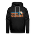 Premium Golden, Colorado Hoodie - Retro Mountain Premium Men's Golden Sweatshirt / Hoodie - black