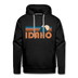 Premium Idaho Hoodie - Retro Mountain Premium Men's Idaho Sweatshirt / Hoodie - black