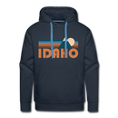 Premium Idaho Hoodie - Retro Mountain Premium Men's Idaho Sweatshirt / Hoodie - navy